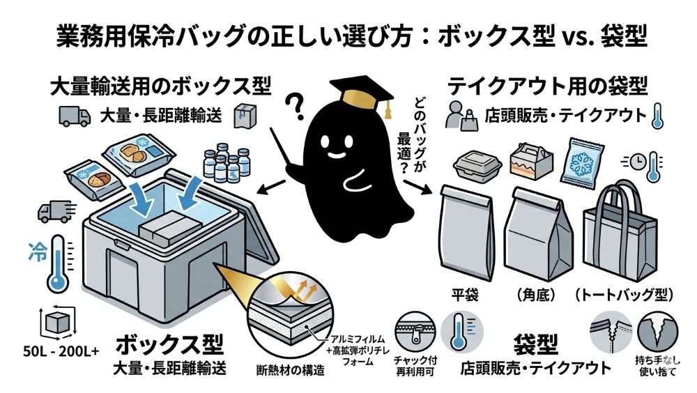 業務用保冷バッグの正しい選び方解説まとめ画像