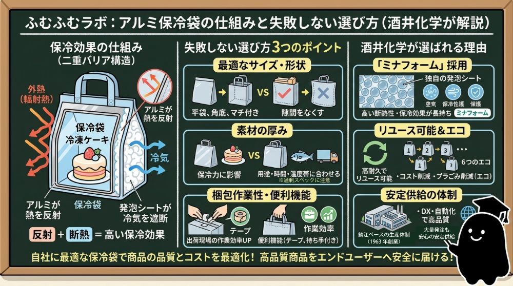 アルミ保冷袋の選び方解説まとめ画像