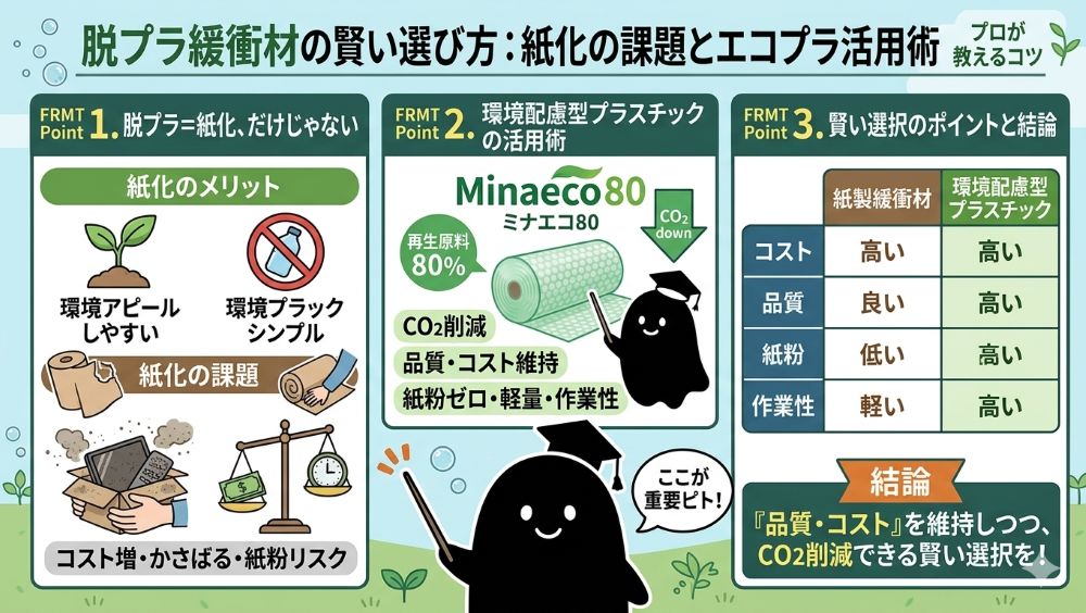 脱プラ緩衝材とは解説まとめ画像